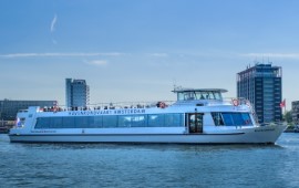 Boat rental Amsterdam. Partyship River Dream