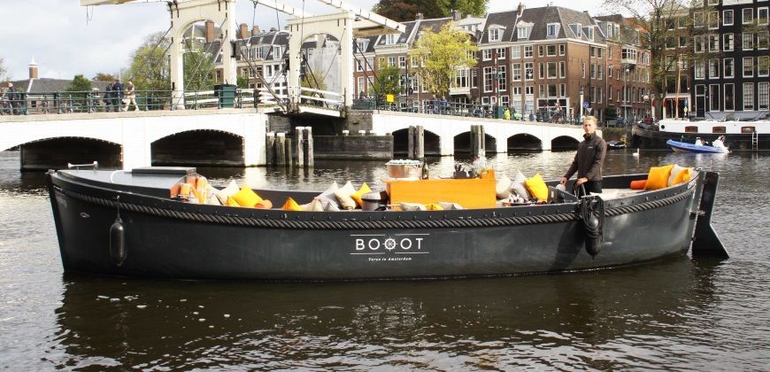 varen grachten amsterdam met sloep vording