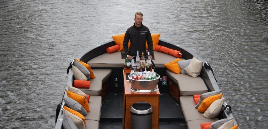 varen grachten amsterdam met sloep vording