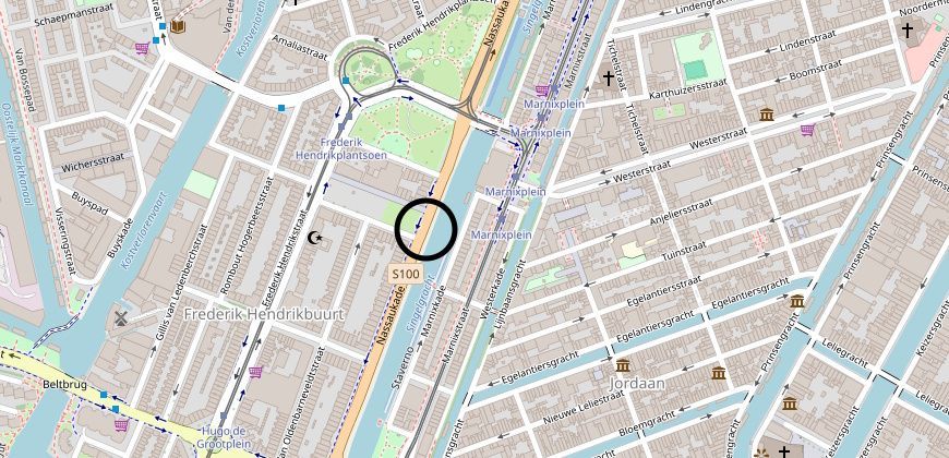 huursloep amsterdam centrum west huren zelf varen locatie